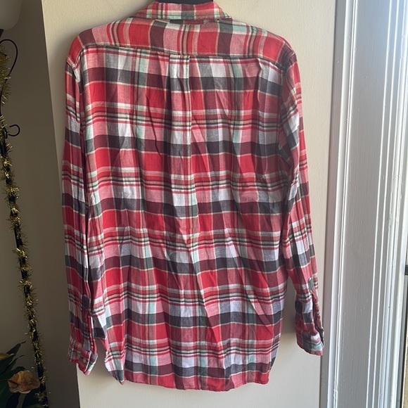 Ralph Lauren boyfriend flannel size large 💞 - Picture 4 of 5